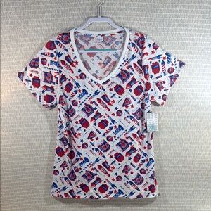 LuLaRoe Fireworks and Rockets Tee - NWT